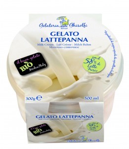 barattolo gelato bio latte panna